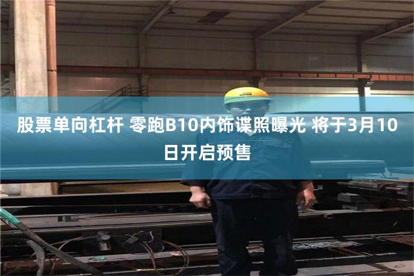 股票单向杠杆 零跑B10内饰谍照曝光 将于3月10日开启预售